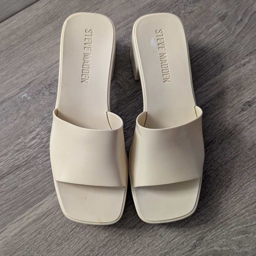 Steve Madden Women's Off-White Mules